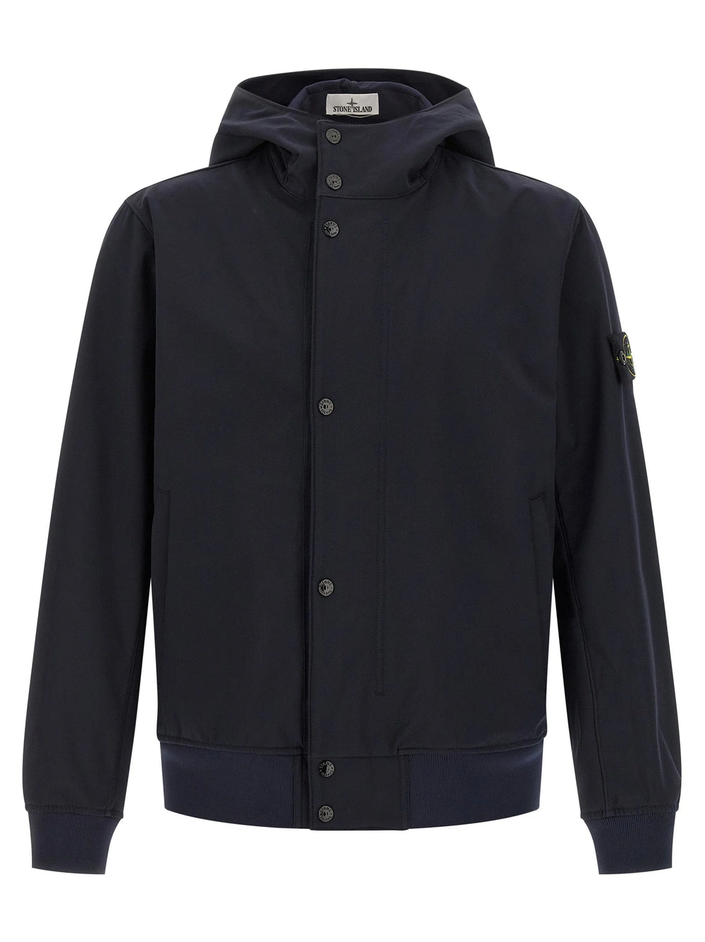 Stone Island Blue Polyester Shell Jacket