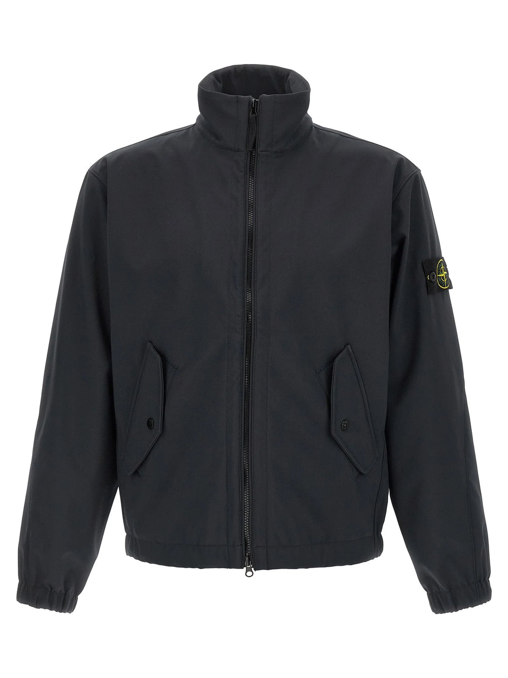 Stone Island Blue Polyester Shell Jacket