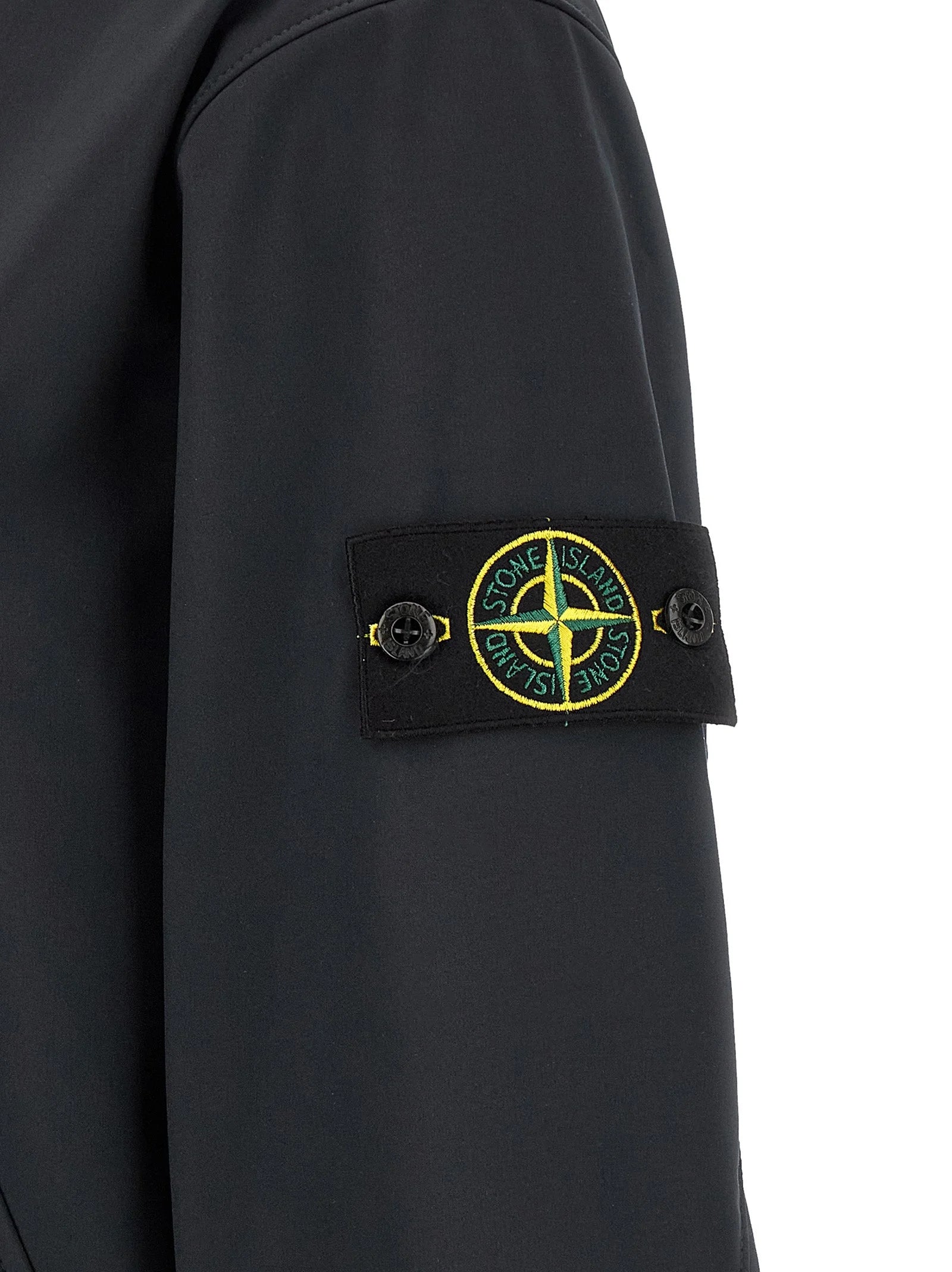 Stone Island Blue Polyester Shell Jacket