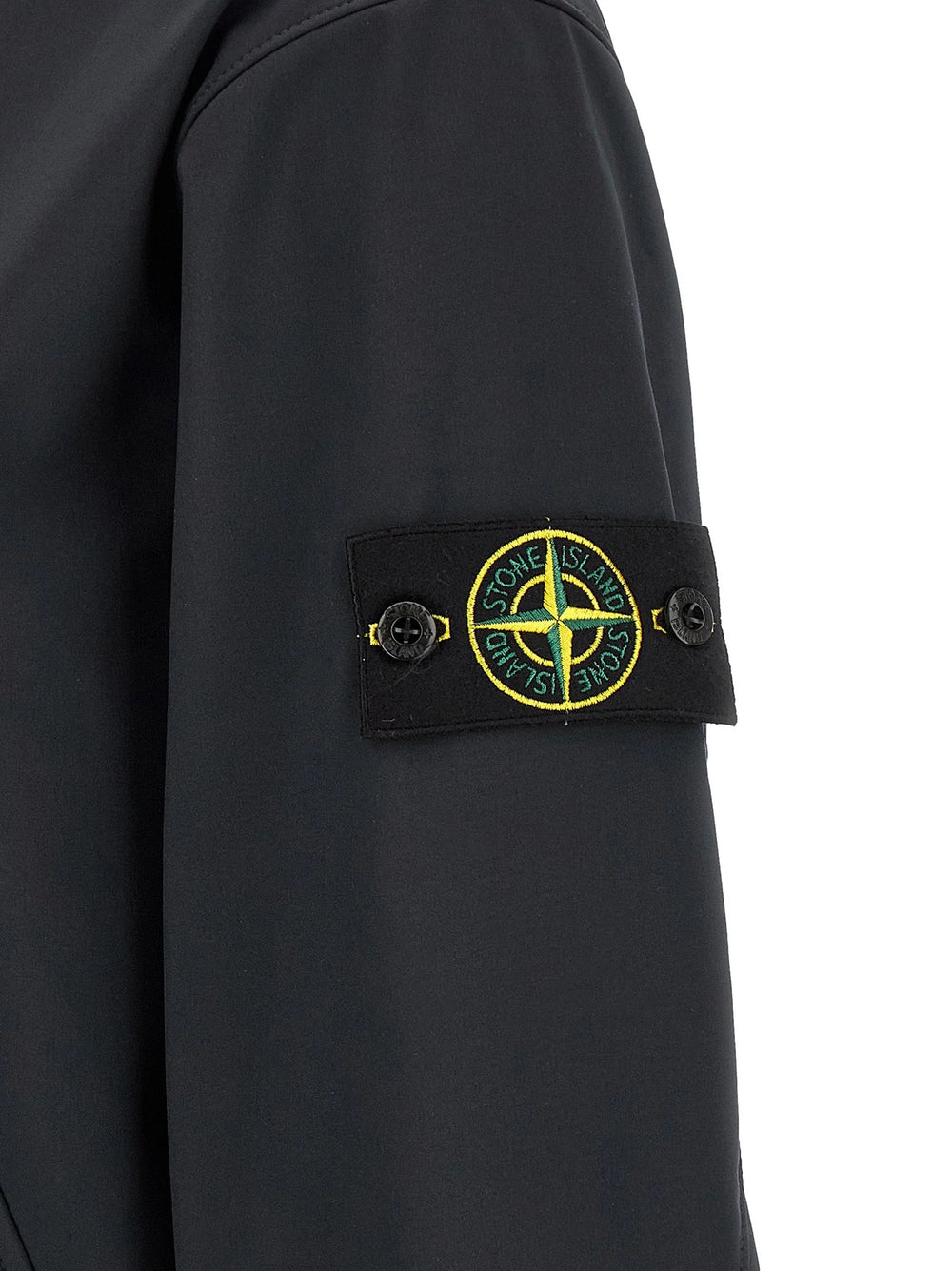 Stone Island Blue Polyester Shell Jacket