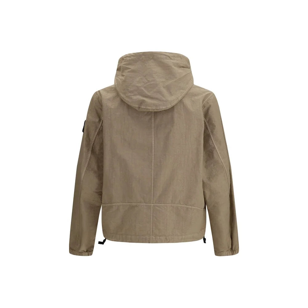 Stone Island Brown Polyamide Coat
