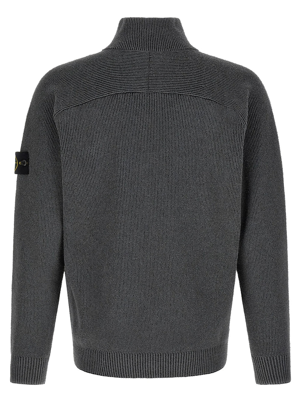 Stone Island Gray Cotton Cardigan - M