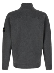Stone Island Gray Cotton Cardigan - M