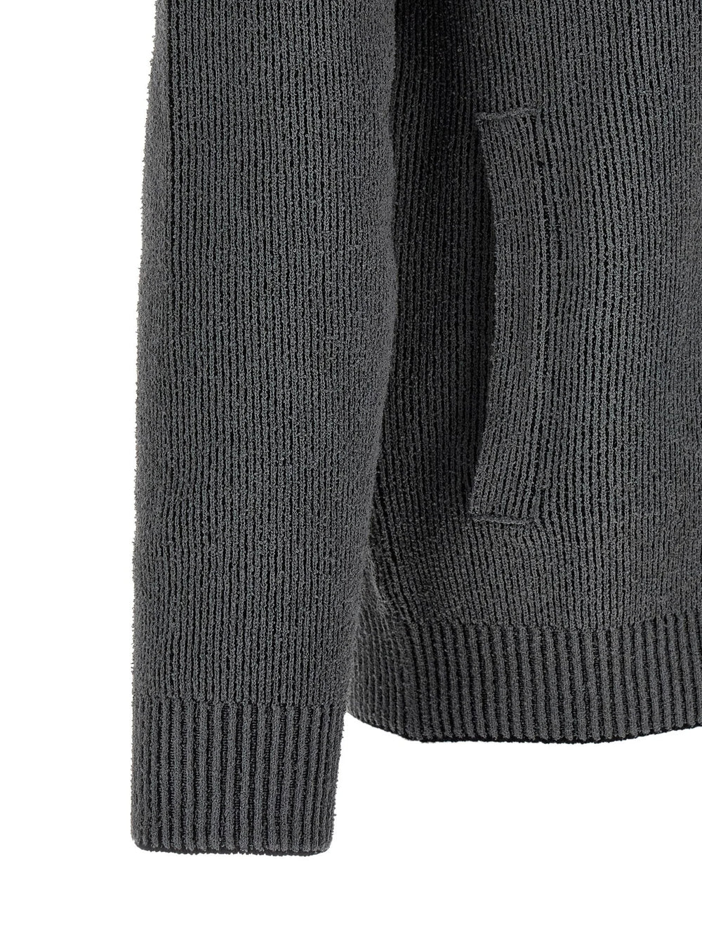 Stone Island Gray Cotton Cardigan - M