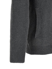 Stone Island Gray Cotton Cardigan - M