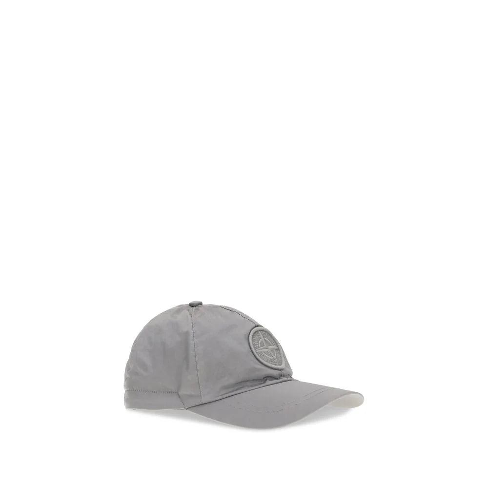 Stone Island Gray Nylon Cap (Baseball Hat) - XL