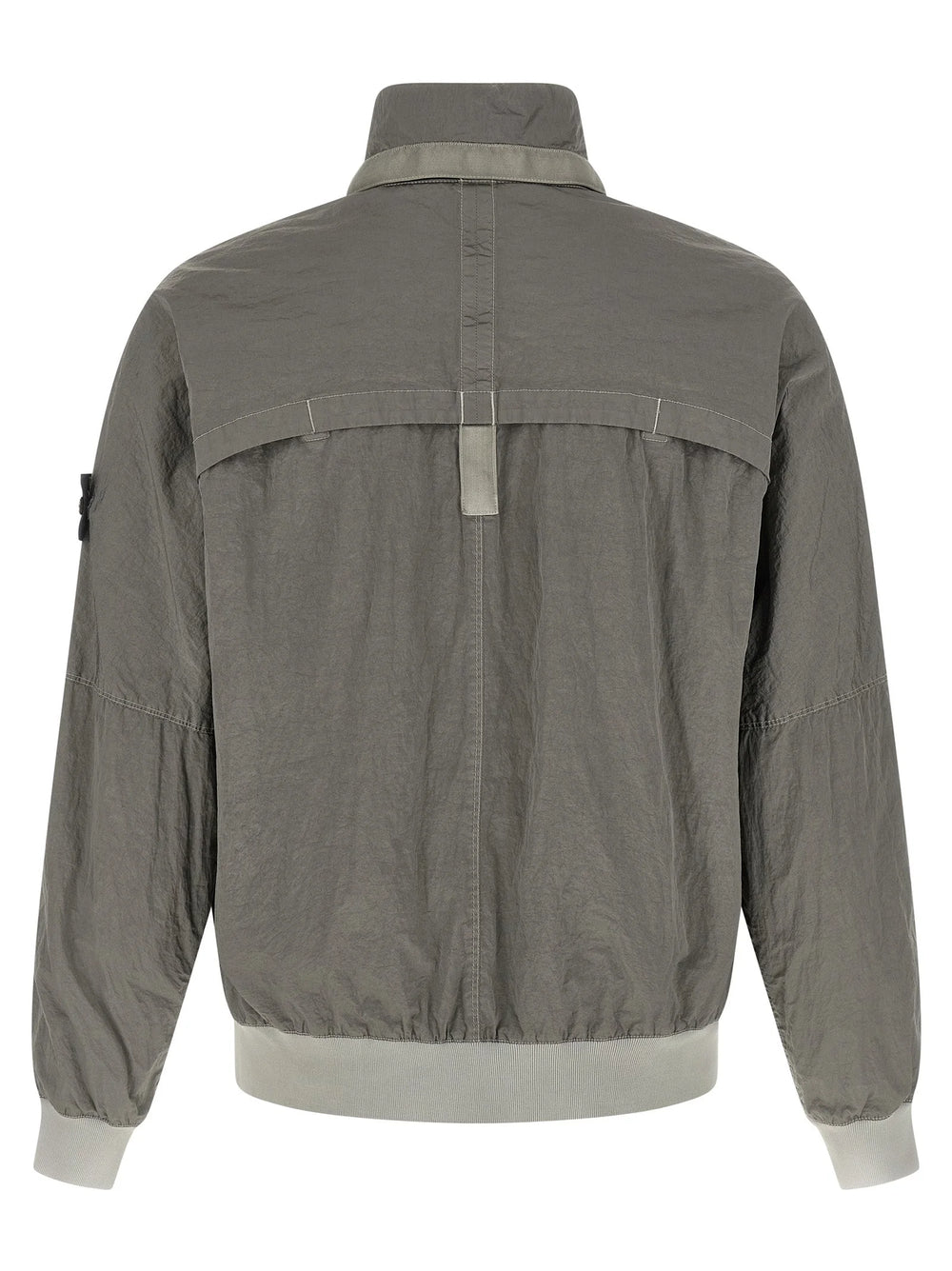 Stone Island Gray Polyamide Bomber