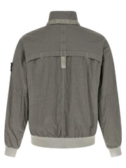 Stone Island Gray Polyamide Bomber