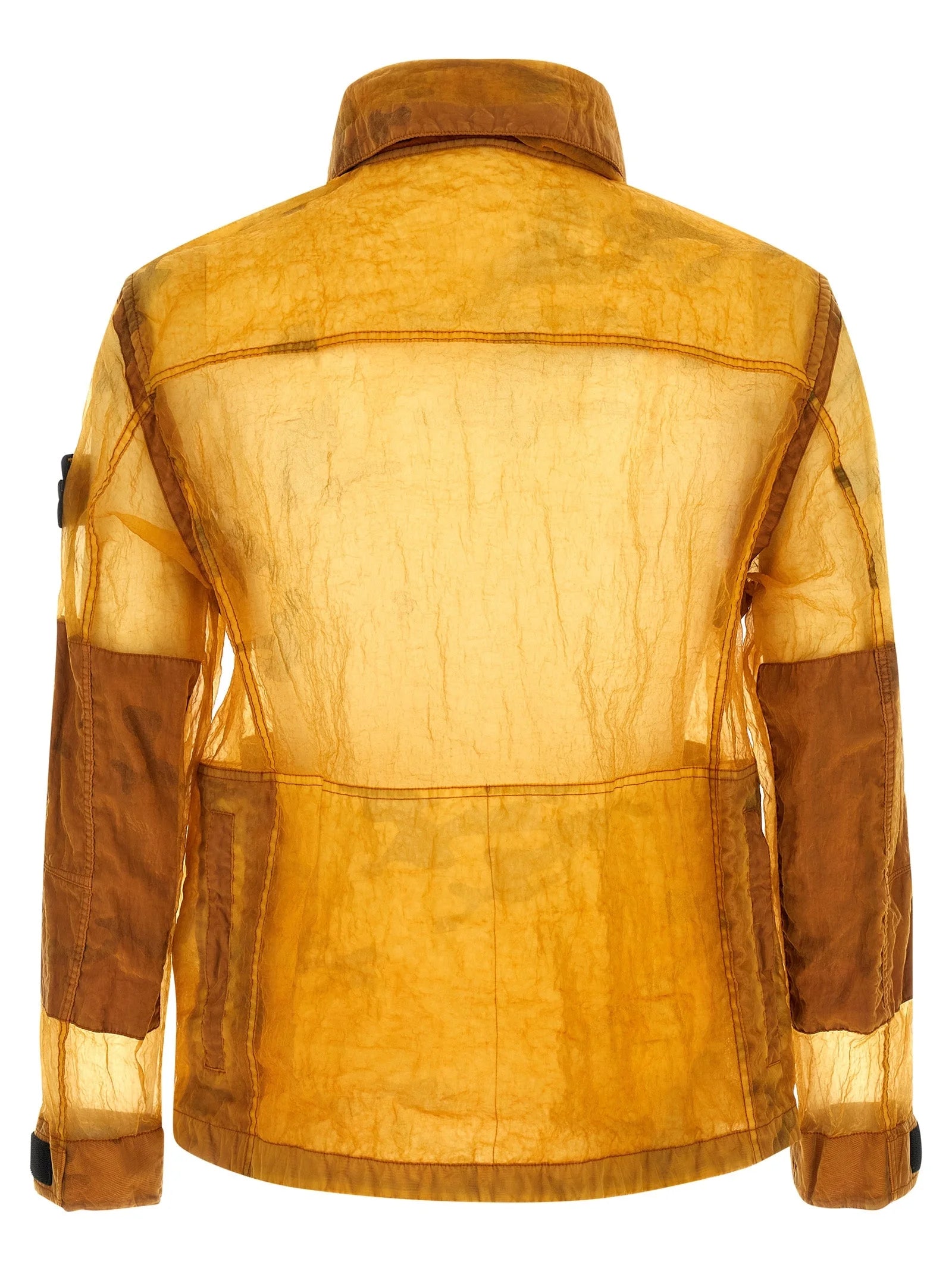 Stone Island Orange Polyamide Shell Jacket - M