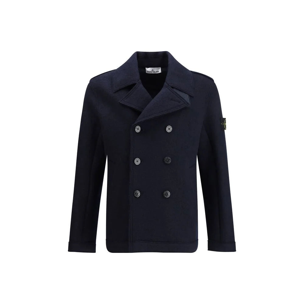 Stone Island Wool felt Coat - L - Pea Coats