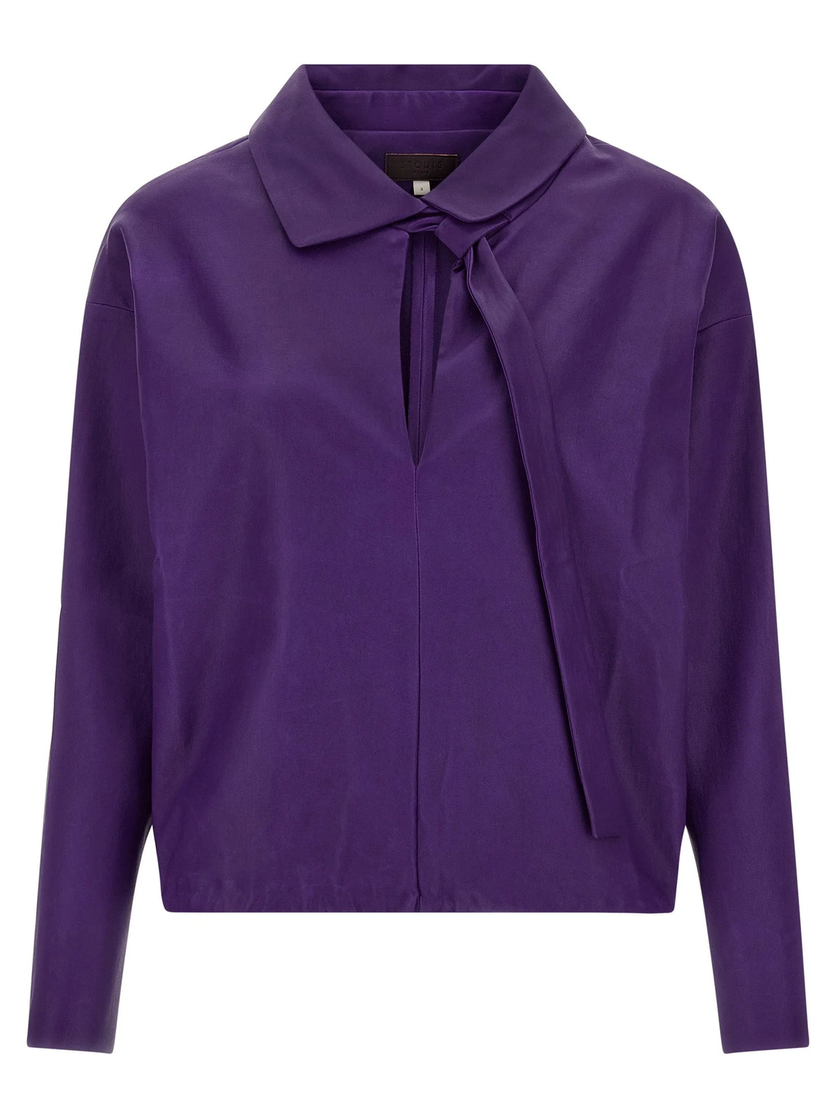 STOULS Purple Lamb Leather Blouse