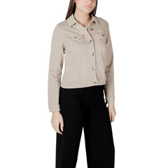 Street One Beige Cotton Jackets & Coat - 46 - Trucker Jackets