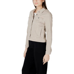 Street One Beige Cotton Jackets & Coat - 46 - Trucker Jackets