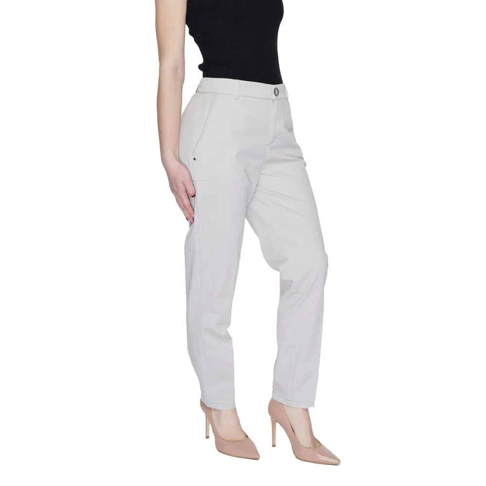 Street One Beige Cotton Pant - W44 | L28 - Trousers