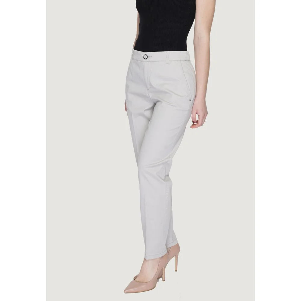 Street One Beige Cotton Pant - W44 | L28 - Trousers