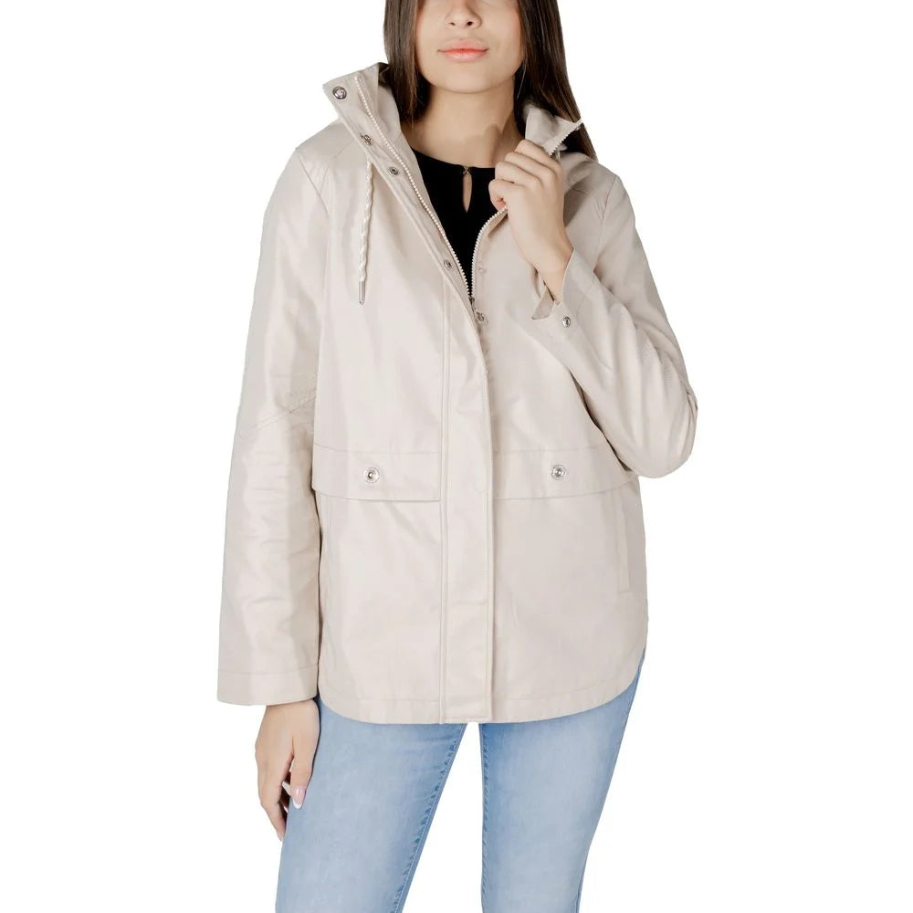 Street One Beige Cotton Parka - IT40|S