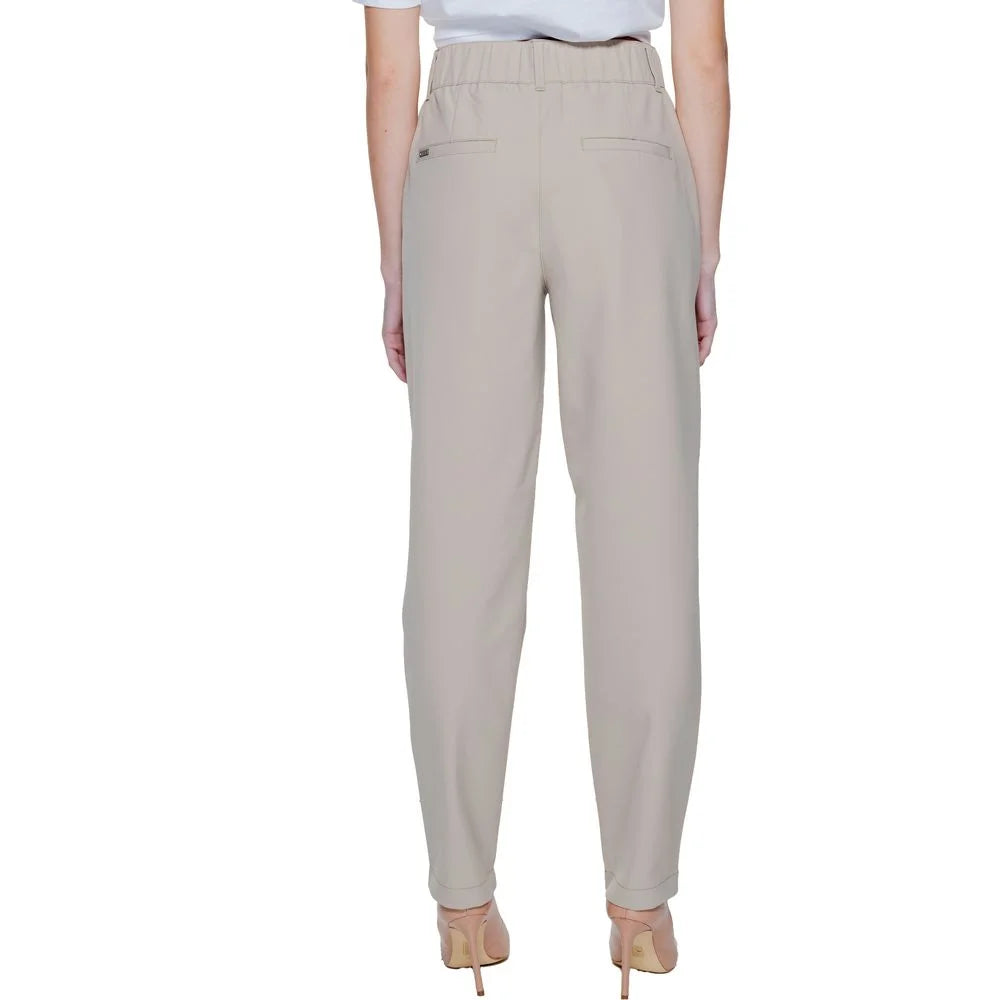 Street One Beige Polyamide Pant - Trousers