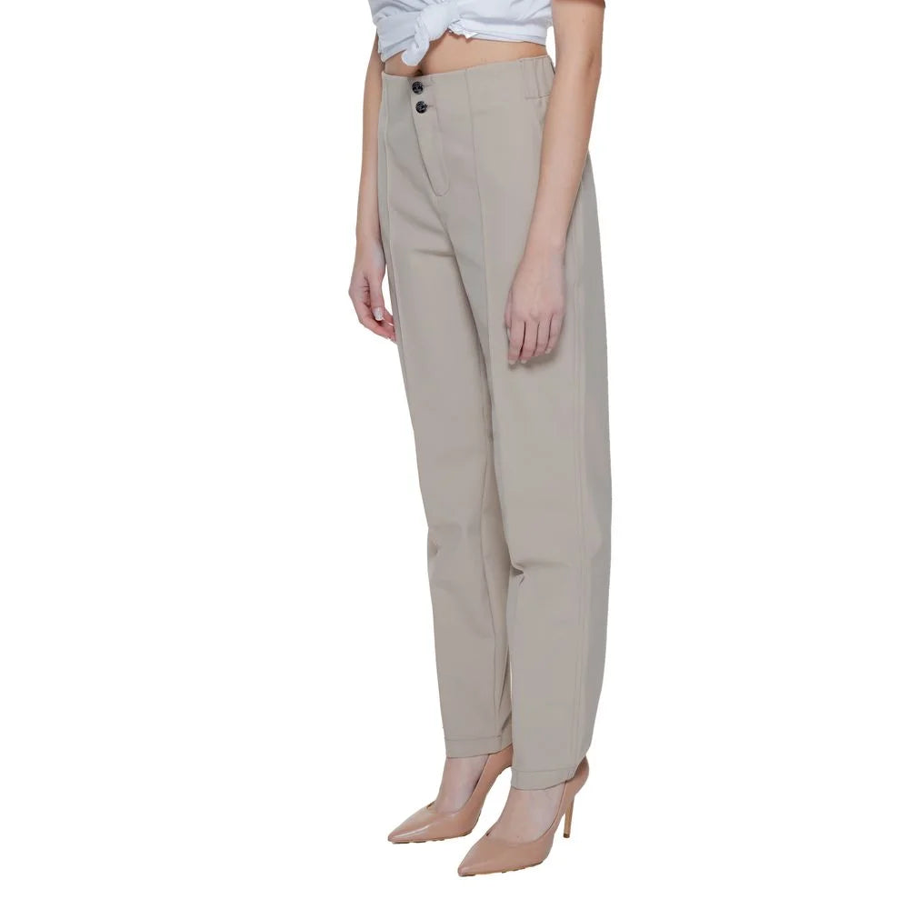 Street One Beige Polyamide Pant - Trousers