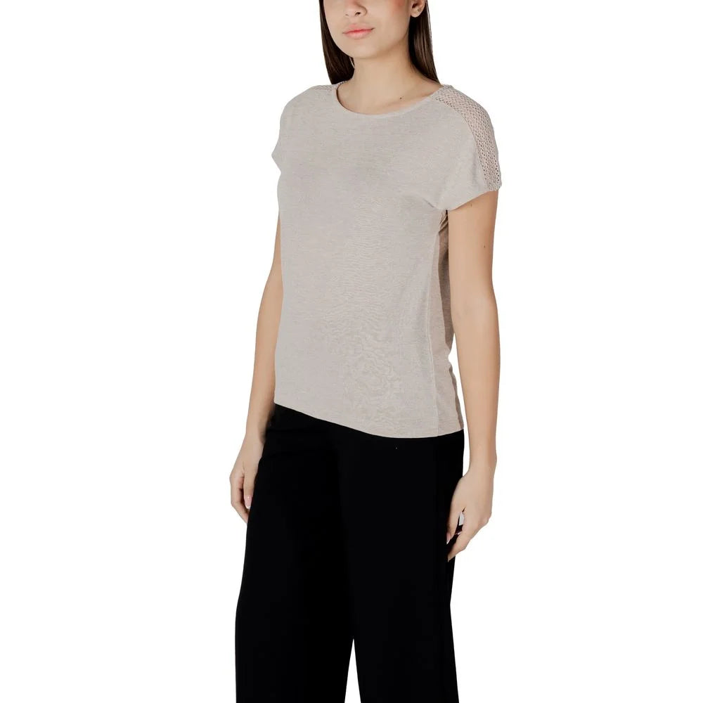 Street One Beige Polyester T-Shirt - T-Shirts