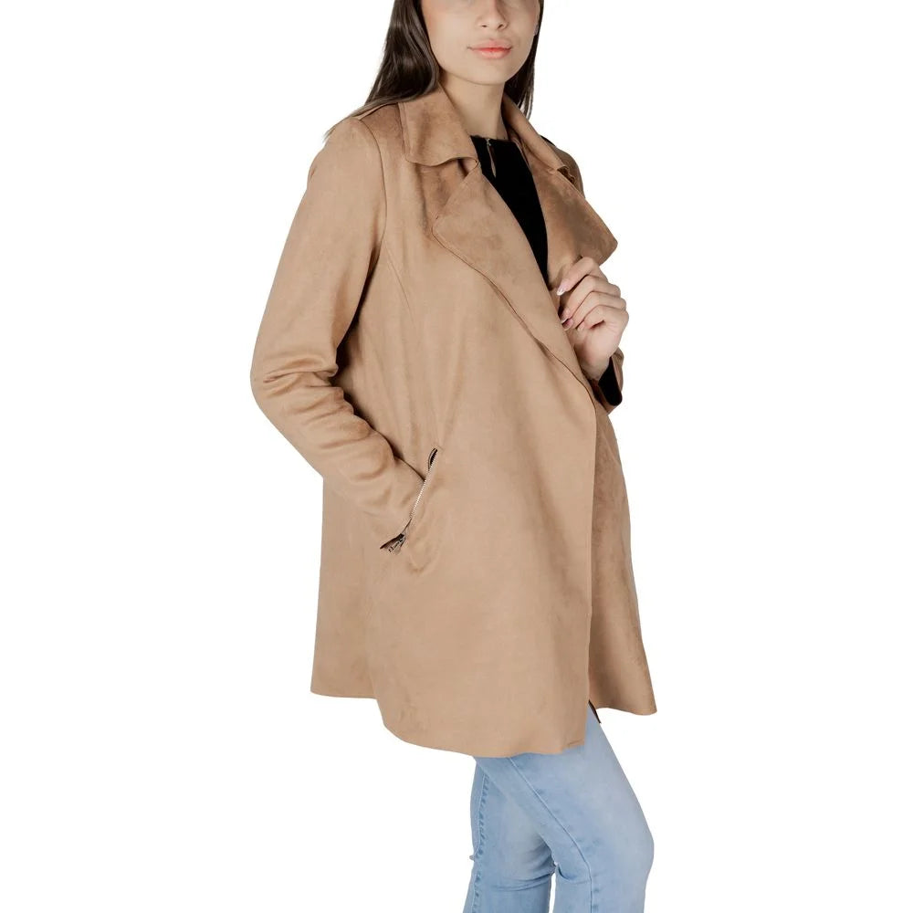 Street One Beige Polyester Trench Coat - Trench Coats