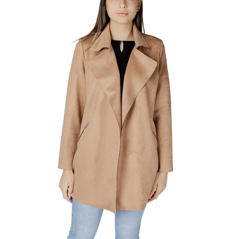 Street One Beige Polyester Trench Coat - Trench Coats