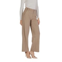 Street One Beige Viscose Pant - Trousers