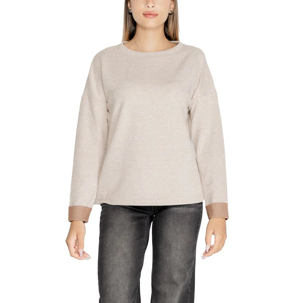Street One Beige Viscose Sportswear - Sweaters