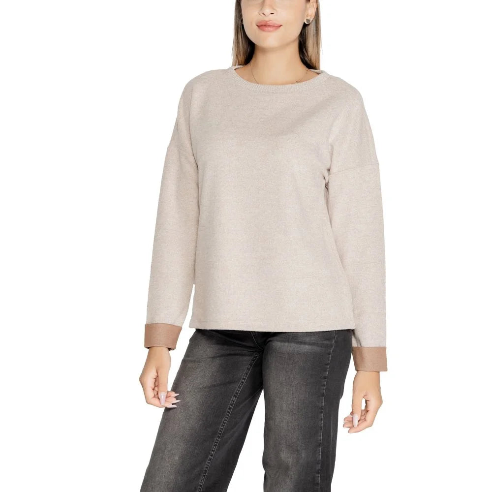 Street One Beige Viscose Sportswear - Sweaters