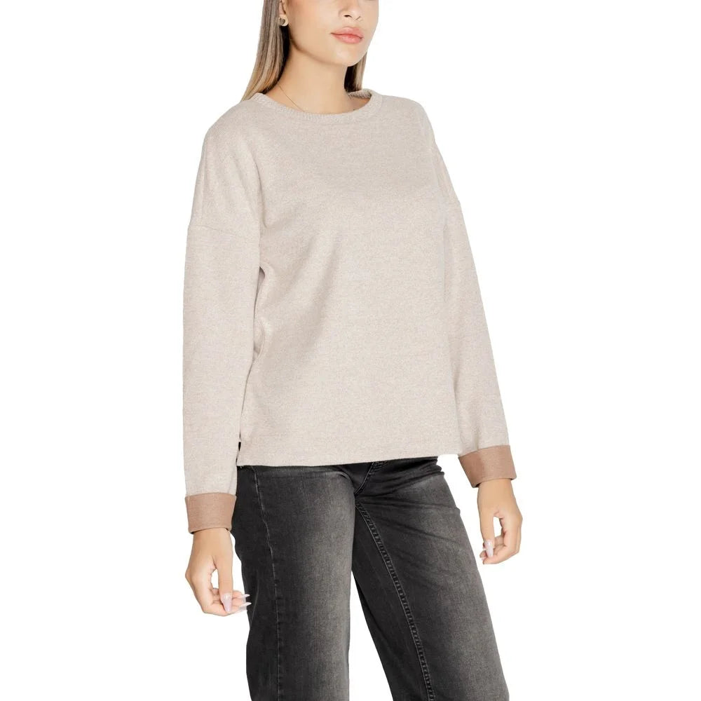 Street One Beige Viscose Sportswear - Sweaters