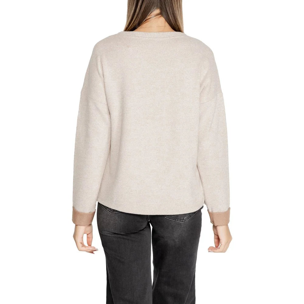 Street One Beige Viscose Sportswear - Sweaters