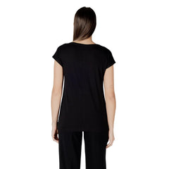 Street One Black Cotton T-Shirt - 34 | XXS