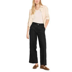 Street One Black Linen Pant - W42 | L30 - Trousers
