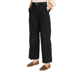 Street One Black Linen Pant - W42 | L30 - Trousers