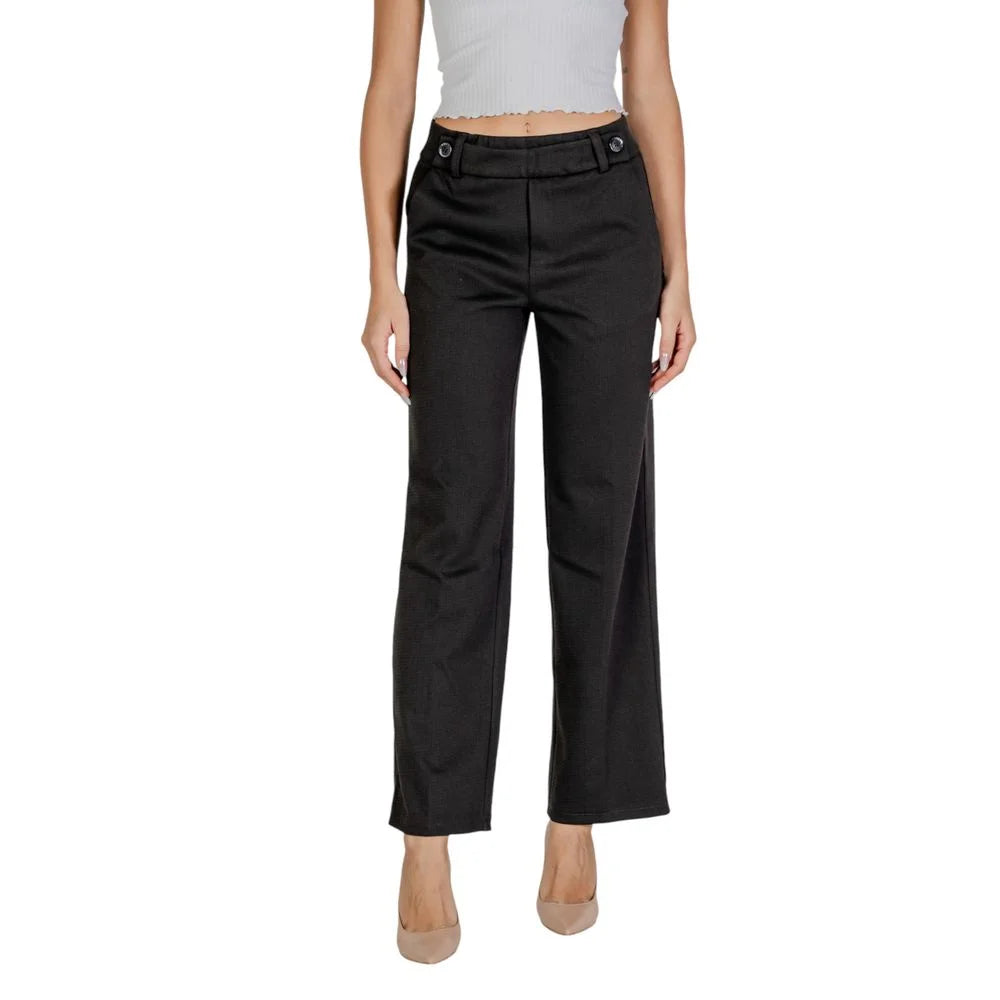 Street One Black Polyester Pant - Trousers