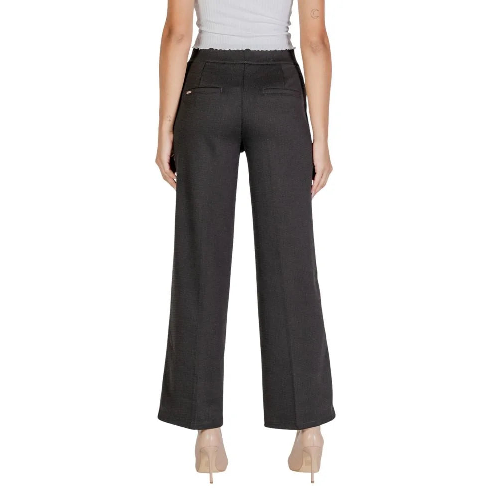 Street One Black Polyester Pant - Trousers