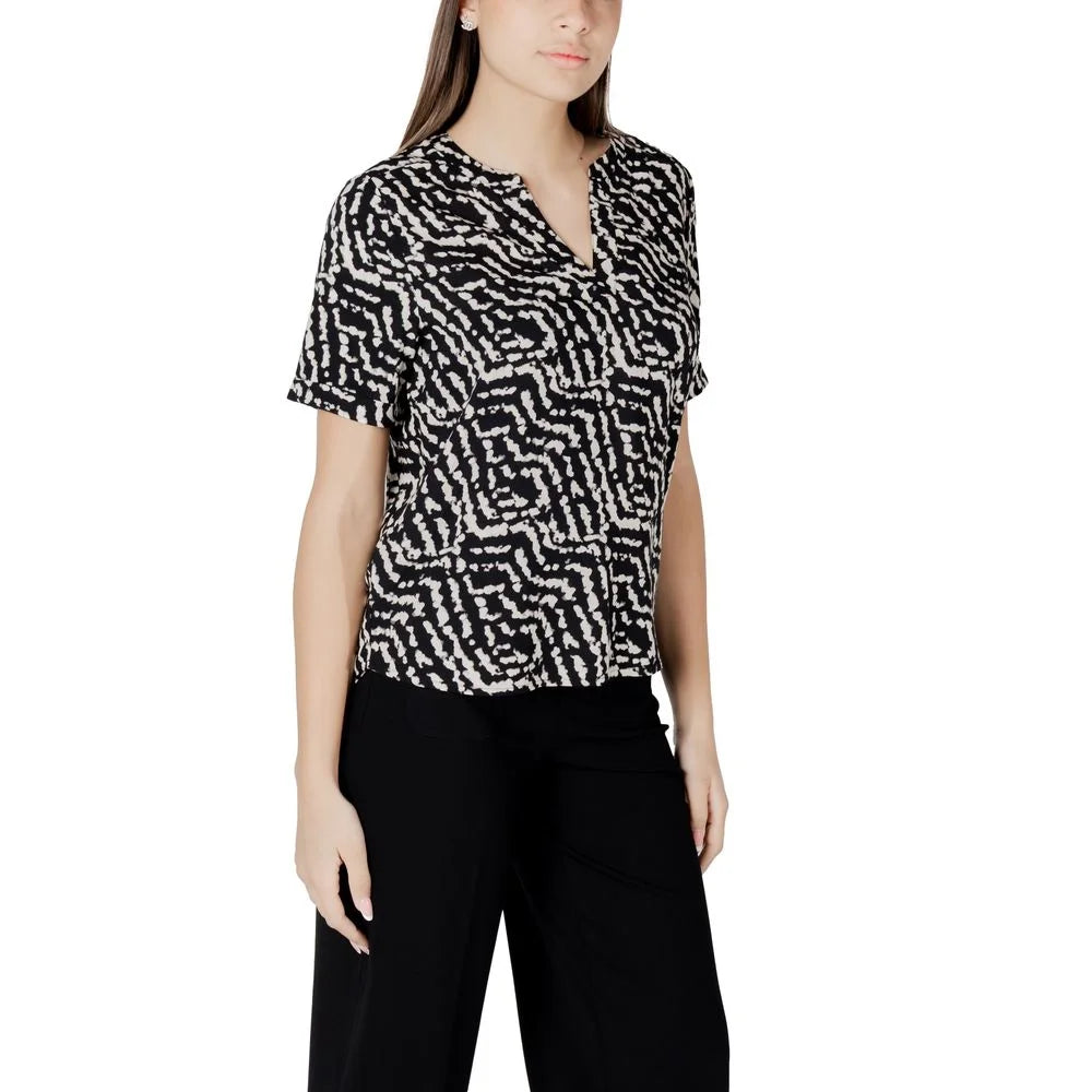 Street One Black Viscose Blouse - 34 | XXS - Blouses