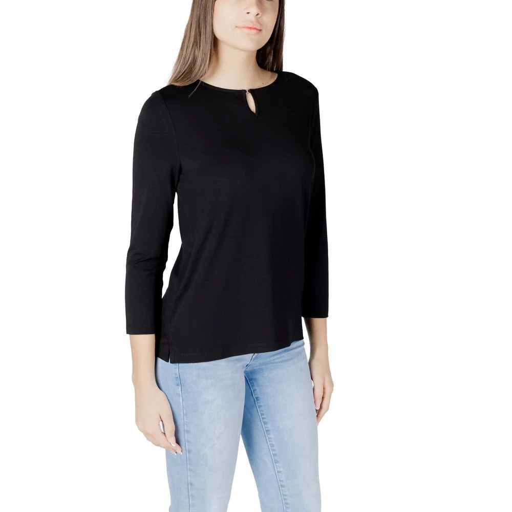 Street One Black Viscose Long Sleeve - IT36|XXS - T-Shirts