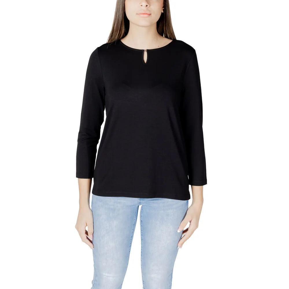 Street One Black Viscose Long Sleeve - IT36|XXS - T-Shirts