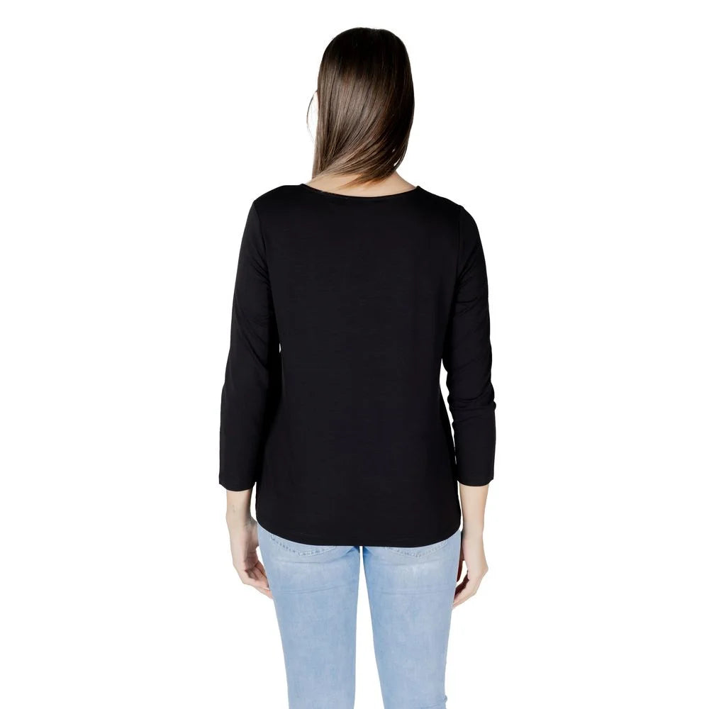Street One Black Viscose Long Sleeve - IT36|XXS - T-Shirts