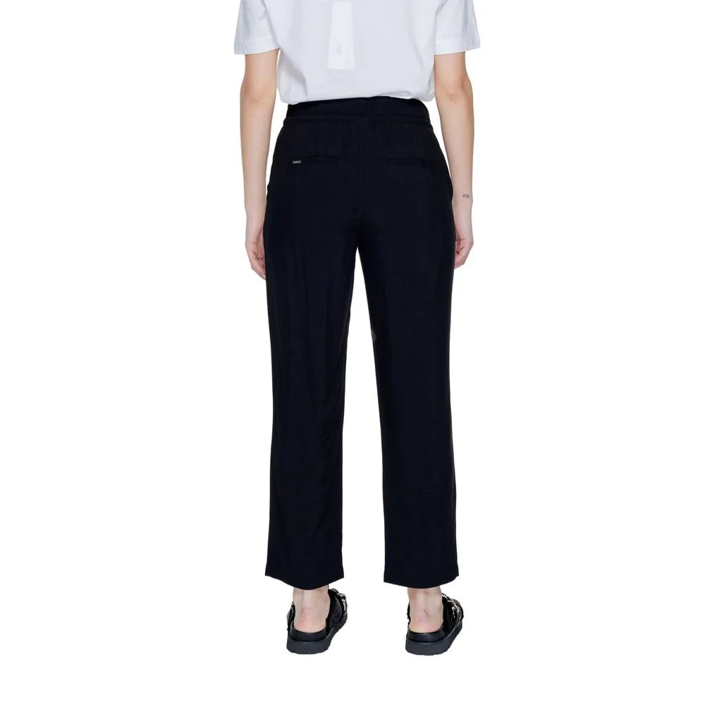Street One Black Viscose Pant - W40 | L28