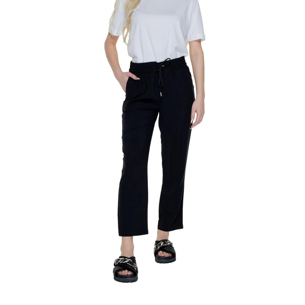 Street One Black Viscose Pant - W40 | L28 - Trousers