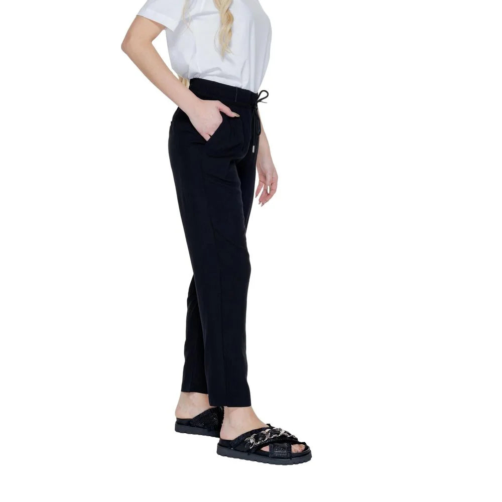 Street One Black Viscose Pant - W40 | L28 - Trousers