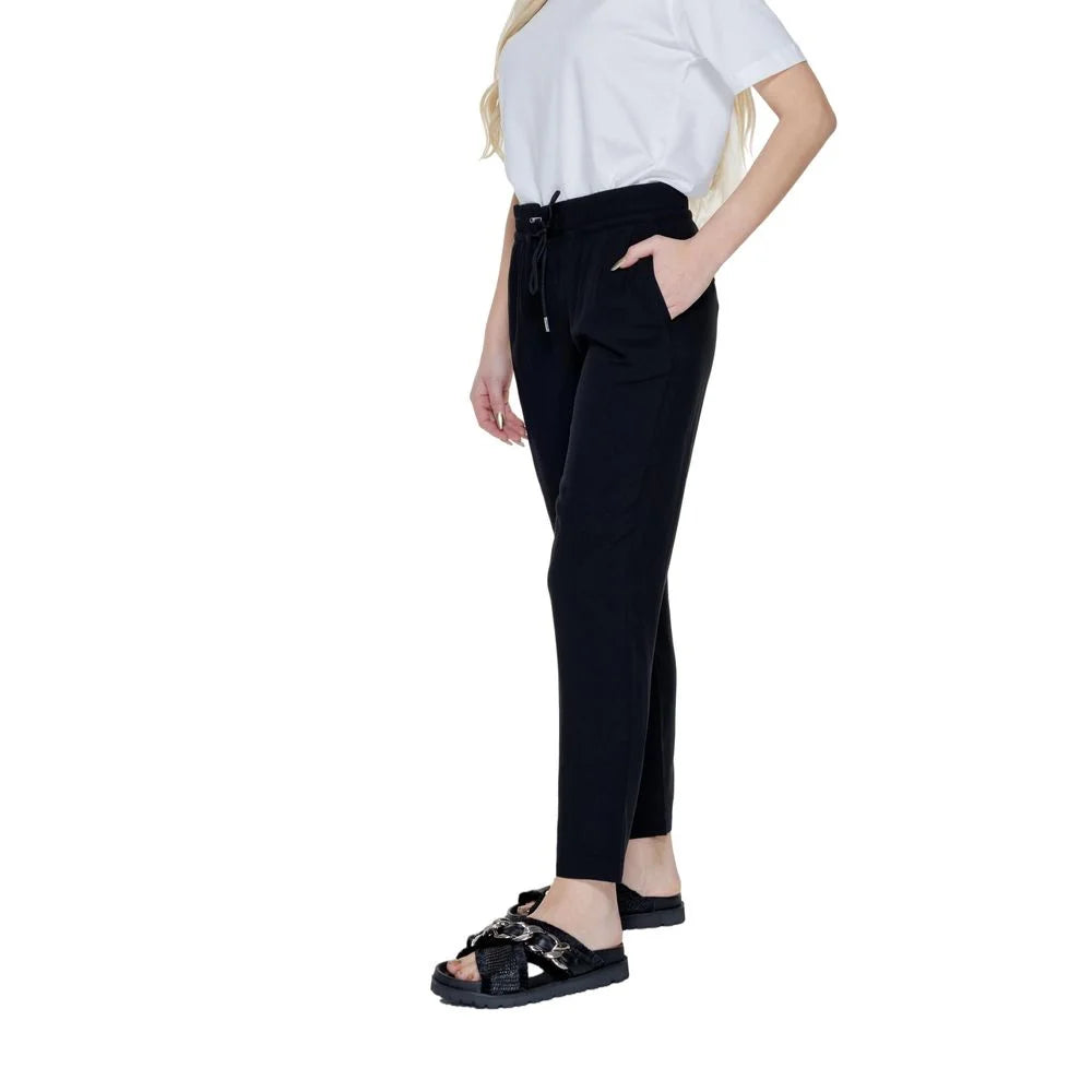 Street One Black Viscose Pant - W40 | L28 - Trousers
