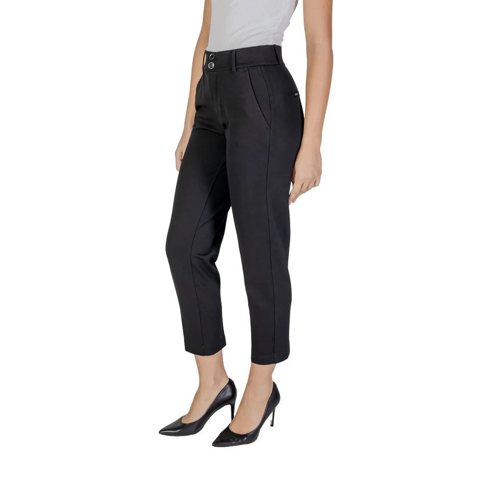 Street One Black Viscose Pant - W46 | L28 - Chinos
