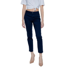 Street One Blue Cotton Pant - W36 | L26