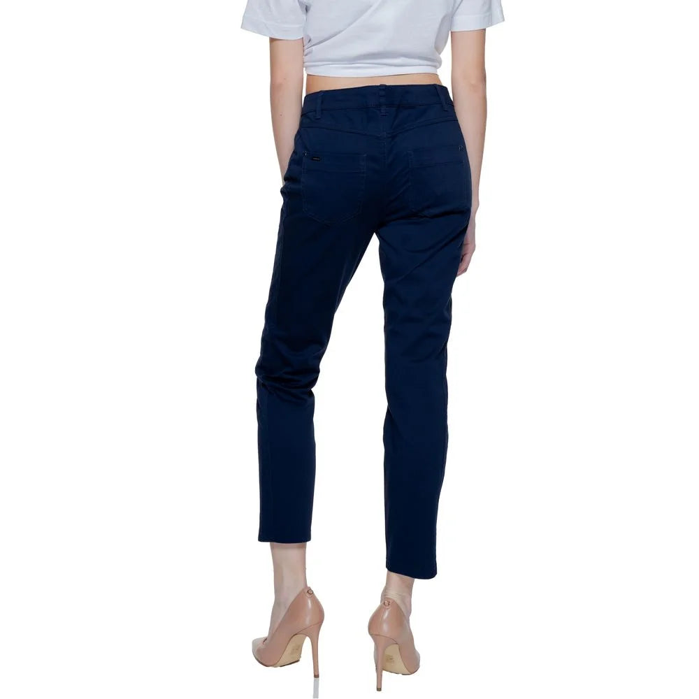Street One Blue Cotton Pant - W36 | L26 - Trousers