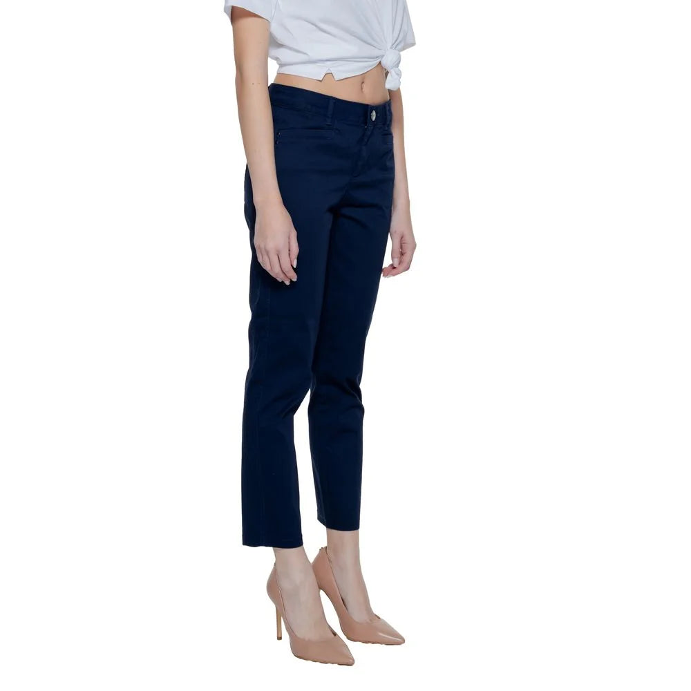 Street One Blue Cotton Pant - W36 | L26 - Trousers