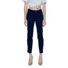 Street One Blue Cotton Pant - W36 | L26 - Trousers