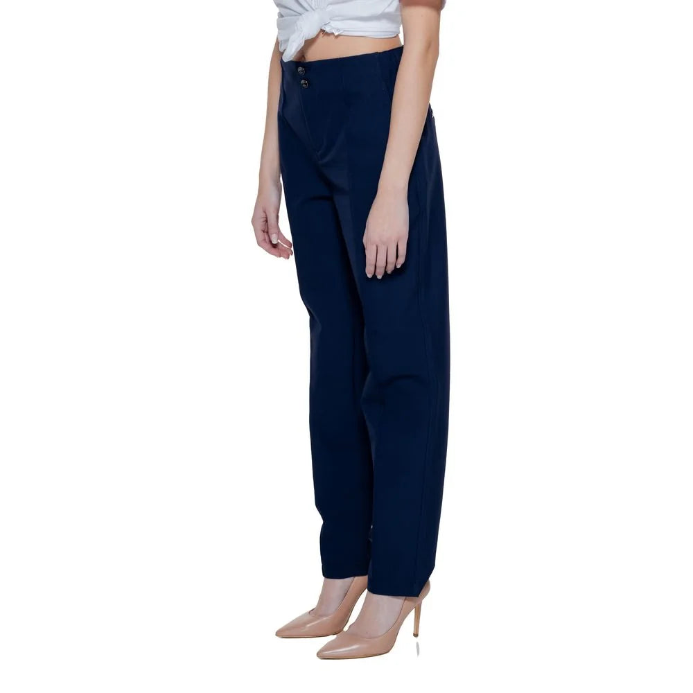 Street One Blue Polyamide Pant - Trousers