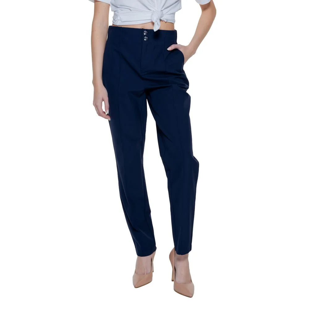 Street One Blue Polyamide Pant - Trousers